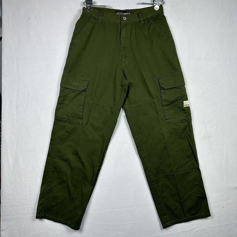 SOUTHPOLE Vintage Mens Utility Cargo Pants 32 x 30 Military Green 82628 - Picture 1 of 13
